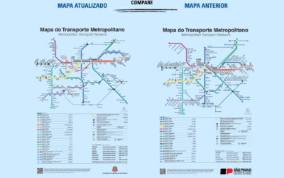 Mapa do Transporte Metropolitano de SP é atualizado com novas linhas e 188 estações