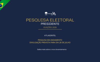 AtlasIntel registra nova pesquisa eleitoral para a Presidência com divulgação prevista para o dia 28