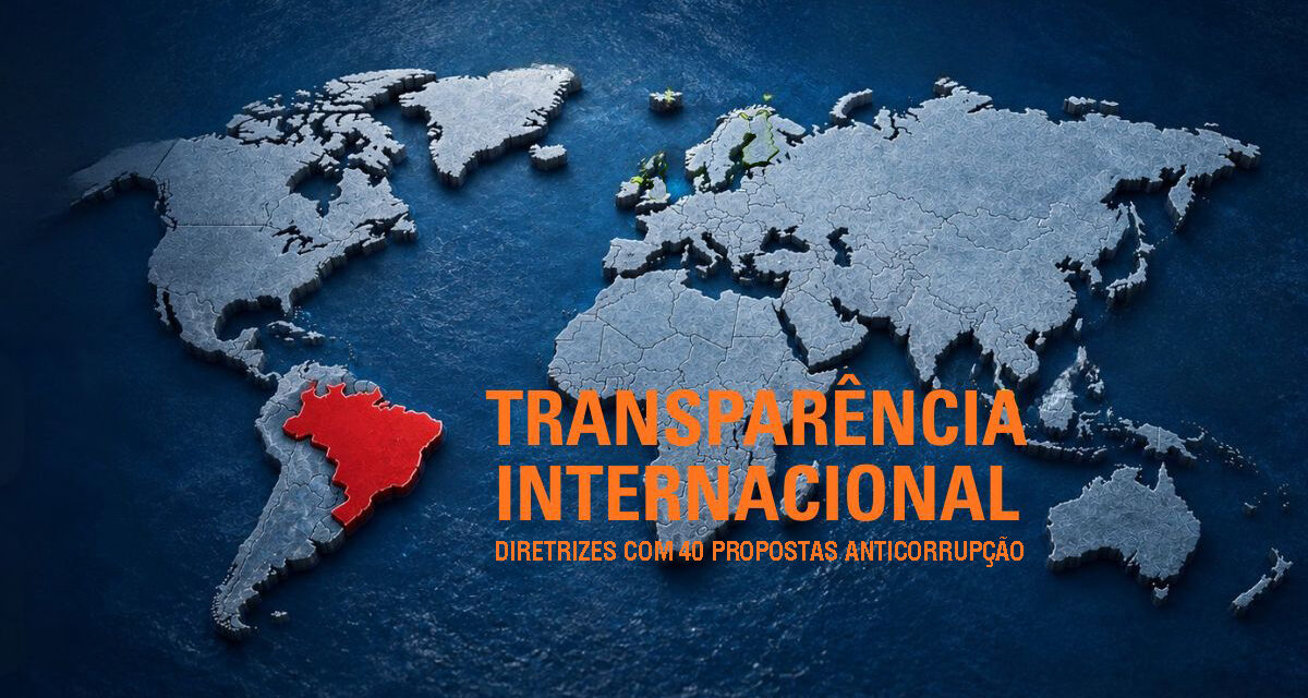 Transparência Internacional lança diretrizes com 40 propostas anticorrupção para governos estaduais