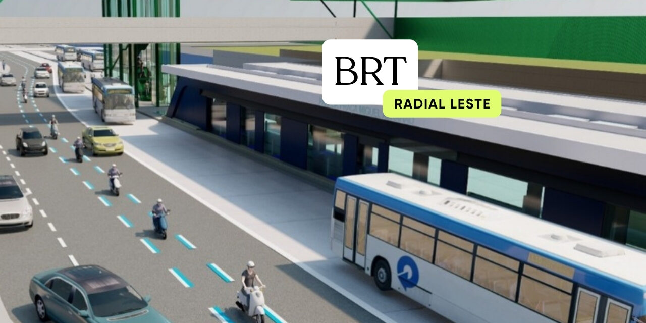 Radial Leste tem alterações na faixa reversível devido a obras do BRT em São Paulo