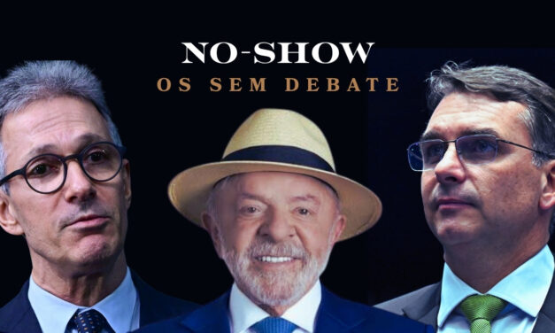 Debate na Band: Lula, Flávio e Zema ausentam-se de confronto eleitoral