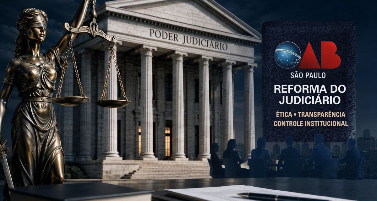 OAB-SP propõe reforma do Judiciário com foco em ética, transparência e controle institucional