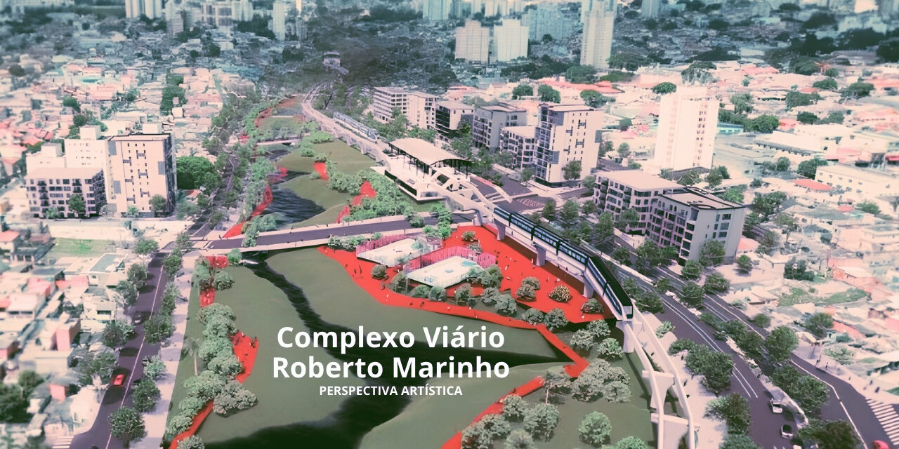 Nunes inspeciona obras do futuro Complexo Viário Roberto Marinho