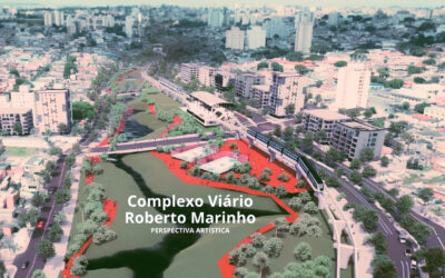 Nunes inspeciona obras do futuro Complexo Viário Roberto Marinho