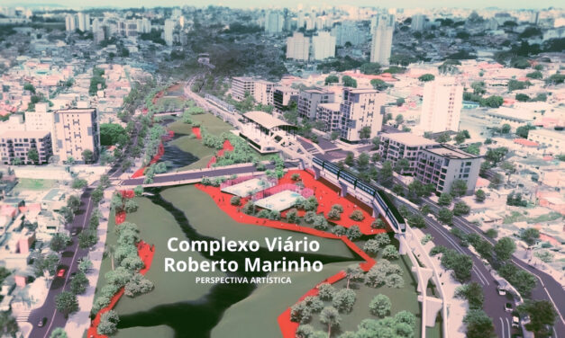 Nunes inspeciona obras do futuro Complexo Viário Roberto Marinho