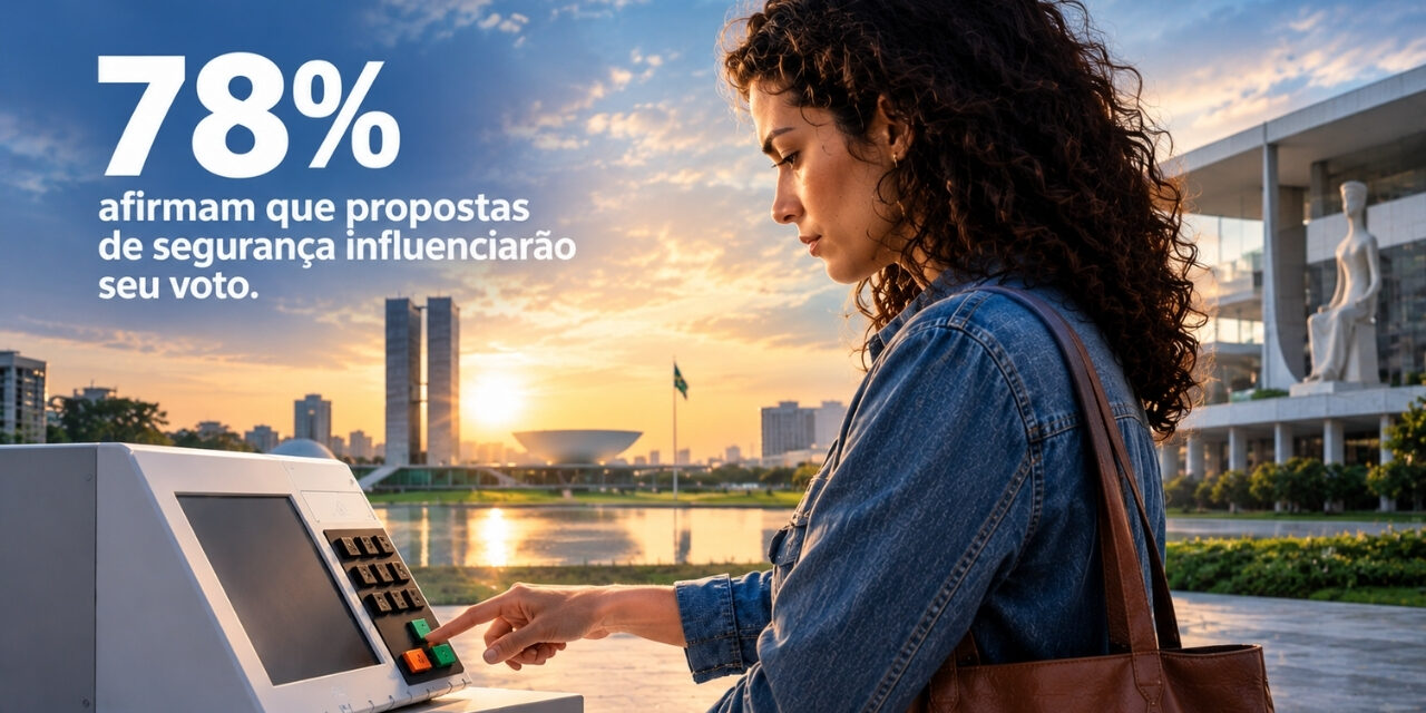 Propostas de segurança para mulheres vão influenciar voto de 78% das eleitoras