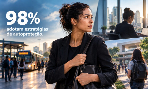 Sensação de insegurança atinge 94% das brasileiras e altera rotina de trabalho e estudo