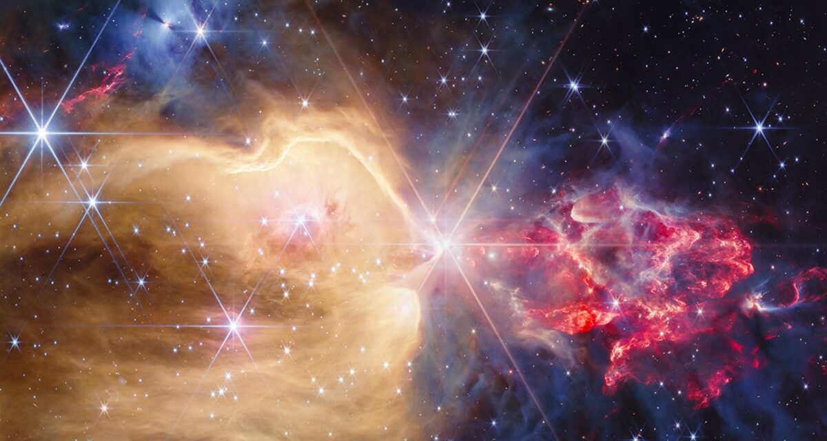 James Webb revela jatos estelares e estrelas em formação na nebulosa NGC 7129
