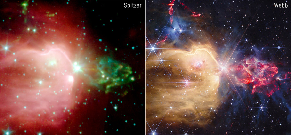 Spitzer e James Webb estelar image