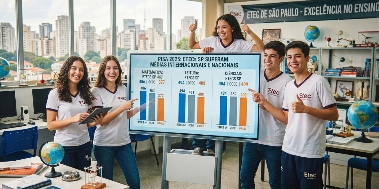 Etecs de São Paulo superam médias nacionais e da OCDE