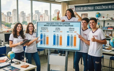 Etecs de São Paulo superam médias nacionais e da OCDE