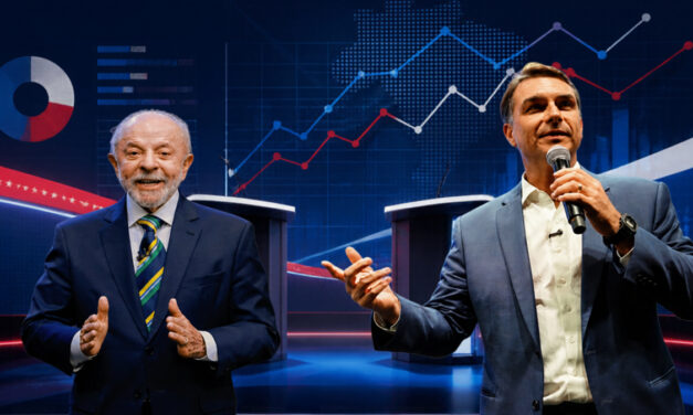 Flávio Bolsonaro tem 52% dos votos válidos, contra 48% de Lula, diz Real Time